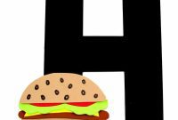 H is For Hamburger Craft Printable