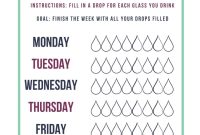 Free Printable Hydration Log