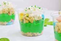 Magically Delicious St Patricks Day Pudding Parfaits