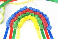 Fluffy Rainbow Cloud Mobile for Kids