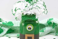 Charming St Patricks Day Leprechaun Jar