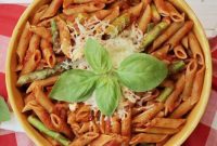 Vibrant Asparagus Whole Wheat Pasta