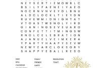 Ready to Print New Year Word Quest