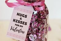 Hugs and Kisses Valentine’s Day Mason Jar Gift