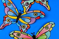 Stained Glass Style Butterfly Craft