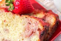 Tangy Strawberry Yogurt Pound Cake