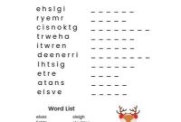 Festive Word Jumble Fun