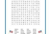 Free Veterans Day Word Search Puzzle