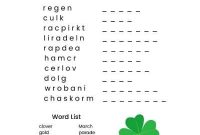 St. Patrick’s Day Word Jumble