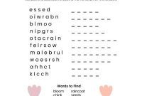 Springtime Word Scramble Challenge