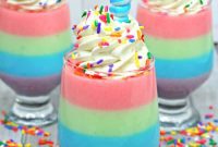 Enchanted Rainbow Gelatin Cups