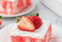 Strawberry Infusion Poke Cake
