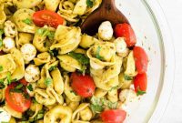 Fresh Tortellini Pesto Salad