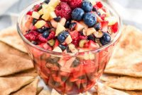 Fresh Fruit Salsa with Cinnamon Sugar Crisps