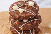 Decadent Mint Chocolate Fudge Cookies