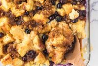 Overnight Blueberry French Toast Bake