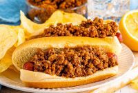 Authentic New York Style Hot Dog Chili Homemade