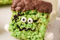 Spooktacular Frankenstein Krispies