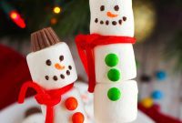 Fluffy Snowman Skewers