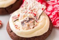 Mint Chocolate Bark Cookies