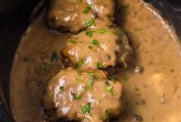 Tender Slow Cooker Salisbury Steaks
