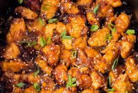 Sticky Orange Marmalade Crockpot Chicken