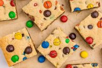 Ultimate M&M Cookie Bars