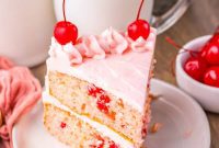 Sweet Cherry Chip Cake Bliss