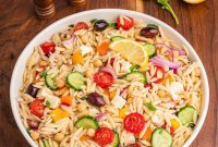 Tangy Lemon Herb Orzo Salad