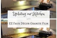 Budget-Friendly Granite: Our EZ Faux Kitchen Makeover