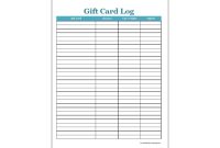 Gift Card Organizer Printable