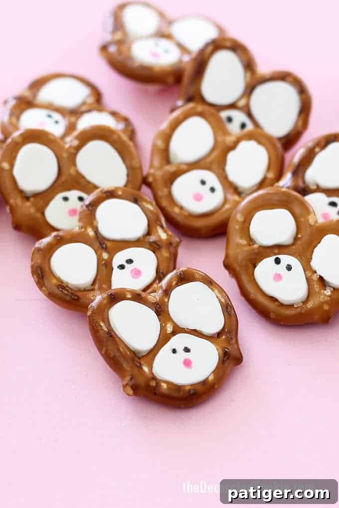 Easy Bunny Pretzels treats.