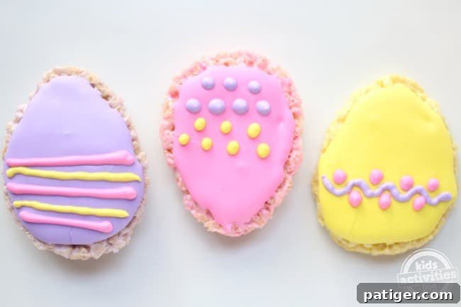 Easter Egg Rice Krispie Treats.