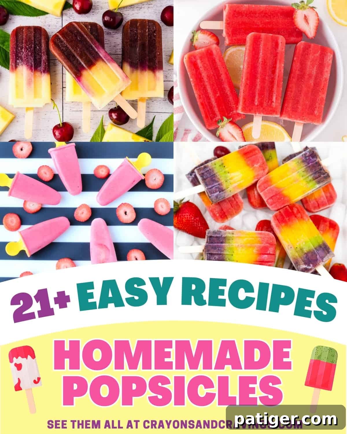 Cool Down: 20+ Homemade Ice Pop Recipes for Summer 2 Homemade Popsicles: 21+ Easy Recipes for a Refreshing Summer.