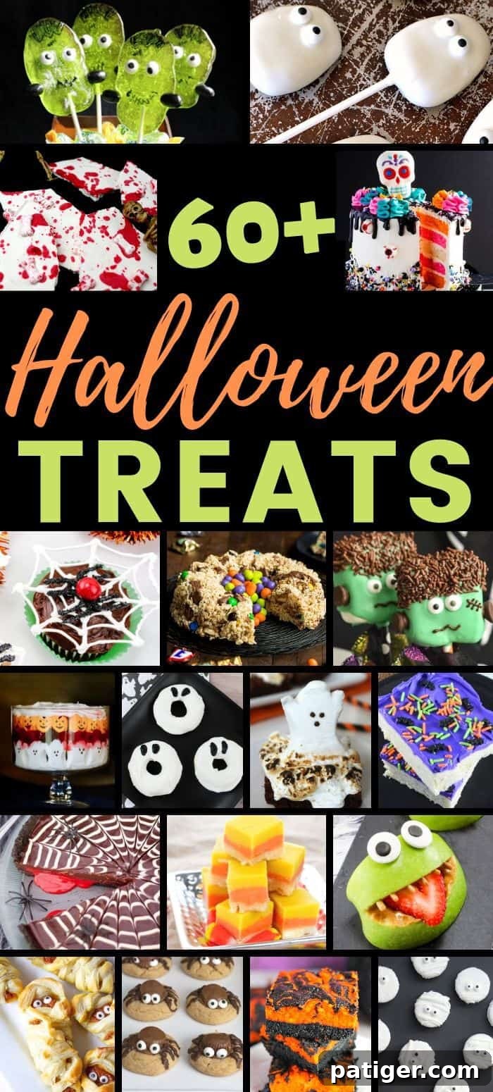 75+ Halloween Treat Ideas - A diverse collection of spooky, sweet, and fun Halloween recipes for parties.