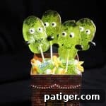 Frankenstein Jolly Rancher Suckers for Halloween