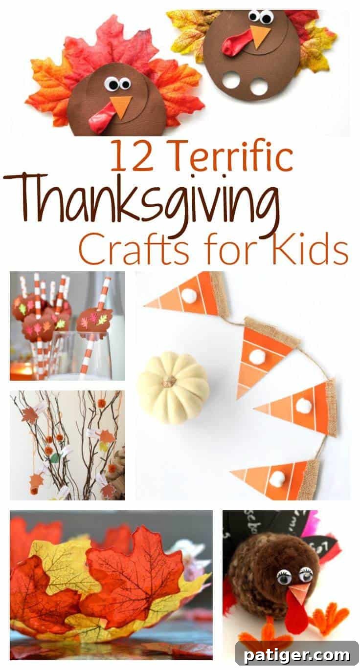 12 Terrific Thanksgiving Crafts for Kids.