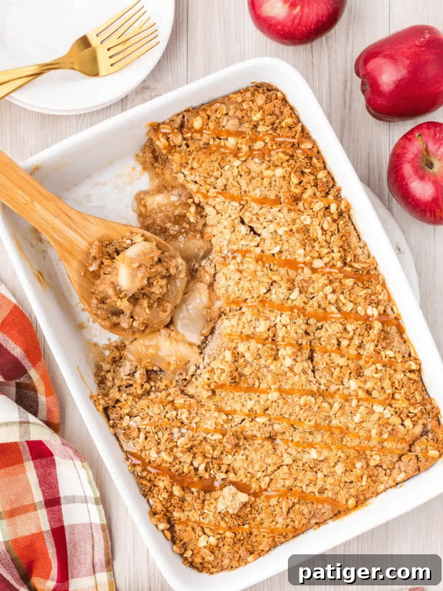 Apple Crisp in 9 x 13 pan.