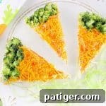 Easy Carrot-Shaped Veggie Pizza Bars