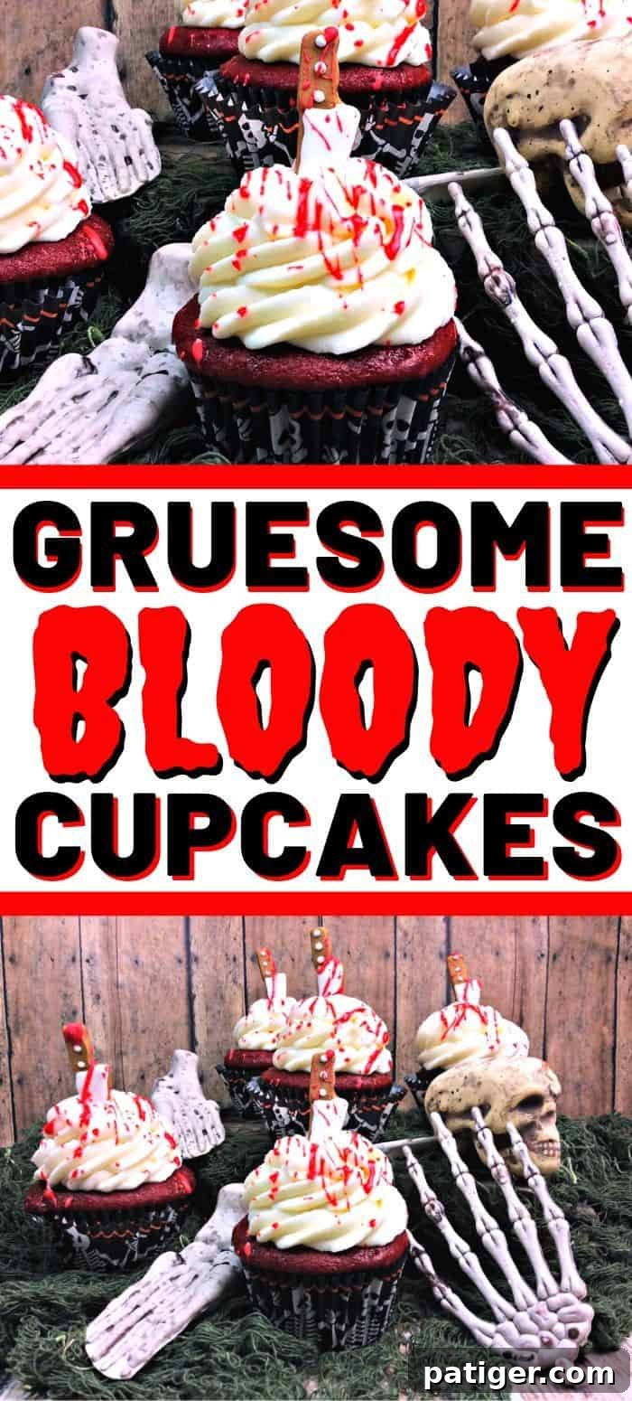 Crimson Confections 7 Gruesome Bloody Cupcakes.