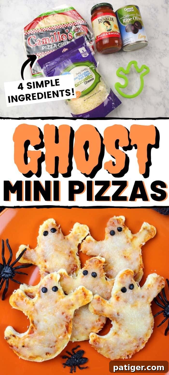 Phantom Pizza Bites 11 Ghost Mini Pizzas Pin.