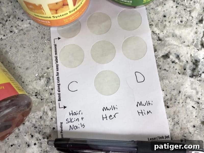 My tips for vitamin organization and storage (where you will see them and not forget to take them) as well as a helpful weekly vitamin schedule printable.