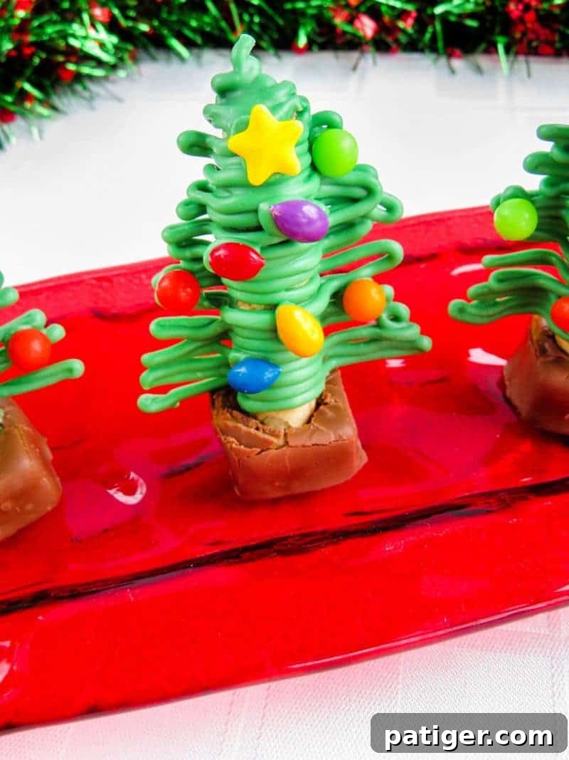 Edible Christmas Trees: A delightful addition to any holiday dessert table or gift basket.