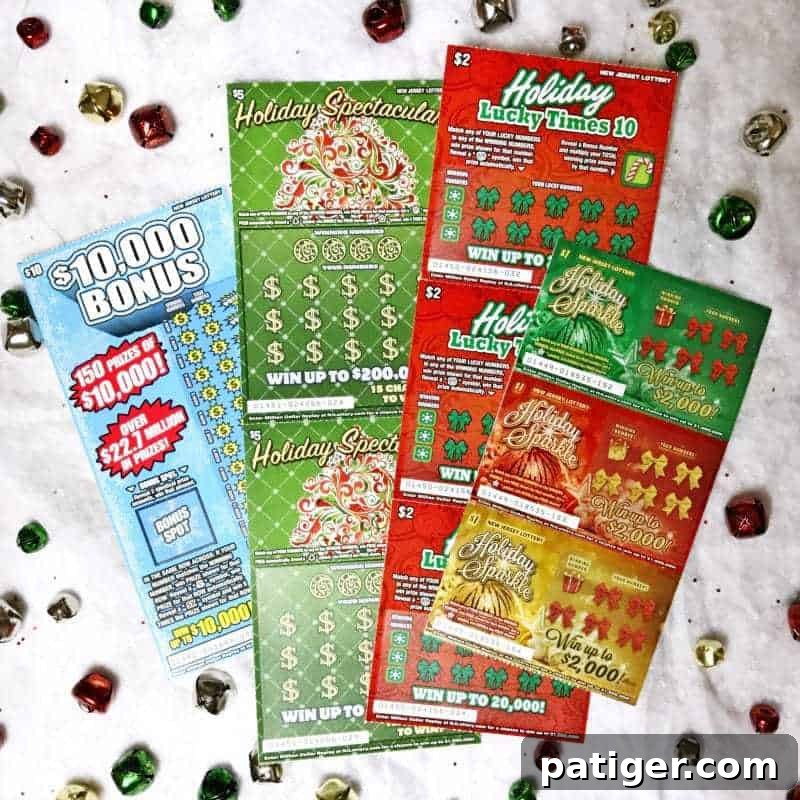 Winning Ticket Christmas Bauble 3 This Christmas Lottery Ticket Ornament is a fun and easy DIY gift idea perfect for teachers, neighbors, and anyone over 18 on your holiday shopping list!
