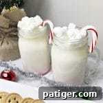 Homemade white hot chocolate is easy to make in a saucepan with your favorite white chocolate and choice of milk or cream.