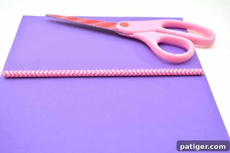 XOXO Tic Tac Toe 5 Cutting a foam sheet to size for the Tic Tac Toe board