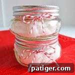 A small, decorative image of the finished peppermint sugar scrub, possibly for a 'Did You Make This Craft?' section.