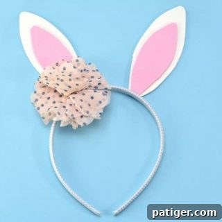 Hoppy Easter Headband Craft 9 Get in the Easter spirit with this easy no sew DIY Bunny Ears Headband. This easy bunny headband craft is perfect for boys and girls alike, as the flower can be left out or replaced with a little top hat!