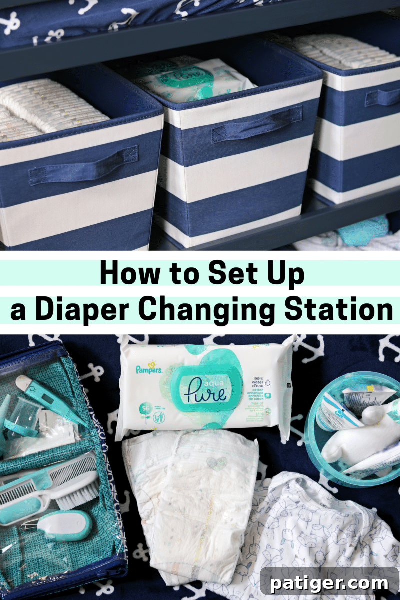 Create the Perfect Diaper Changing Station 10 A comprehensive guide on how to set up an ultimate diaper changing station at home with all the essential items for baby care.