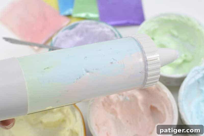 An easy DIY recipe for a magical unicorn whipped body butter made using shea butter, coconut oil, mica powder, and essential oils. In addition to being beautiful, this rainbow unicorn homemade body butter is rich, creamy, and moisturizing as well.